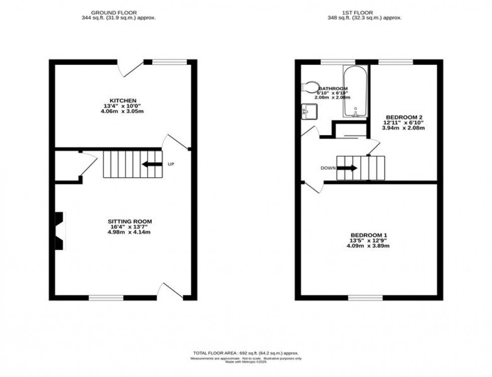 Floorplan for New Mills Road, Birch Vale, High Peak