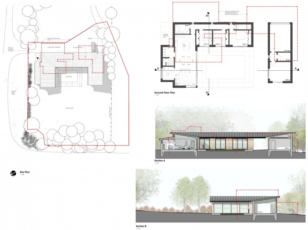 Floorplan for Ffordd Corwen, Treuddyn, Mold