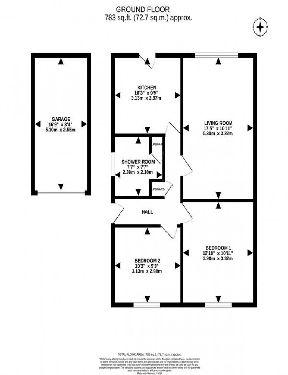 Floorplan for Withy Close, Frodsham