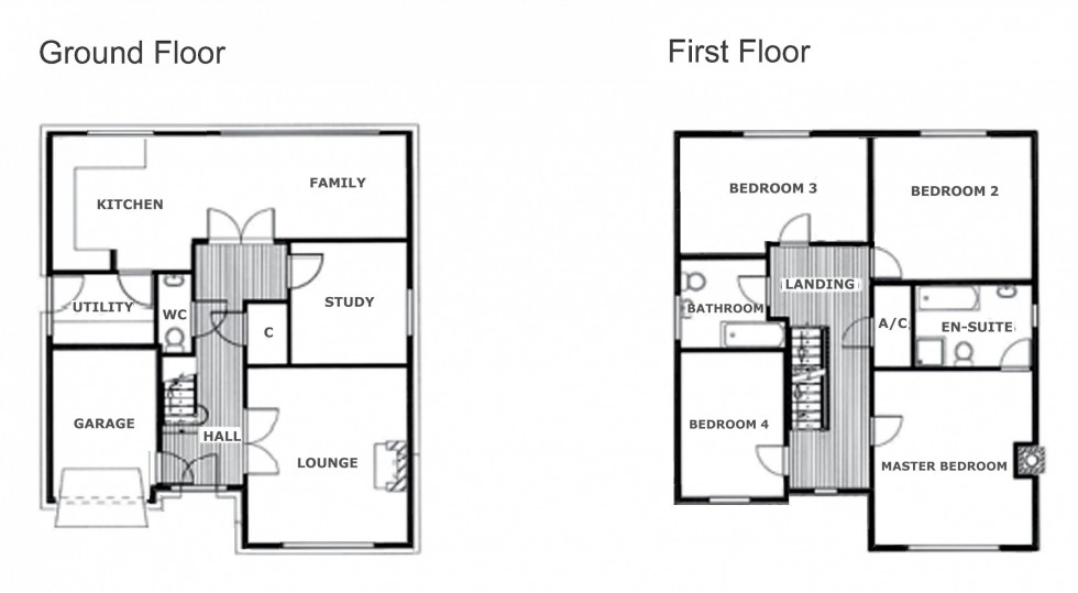 Floorplan for Weaverham Road, Sandiway