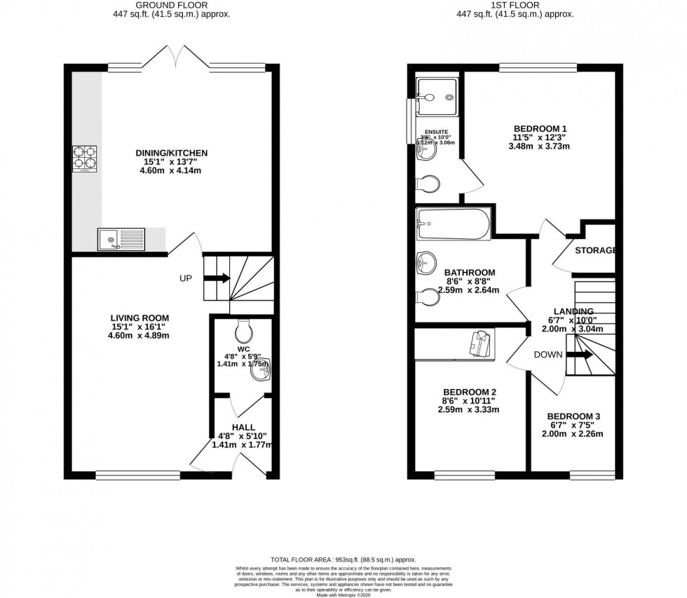 Floorplan for Toddbrook Close, West Didsbury