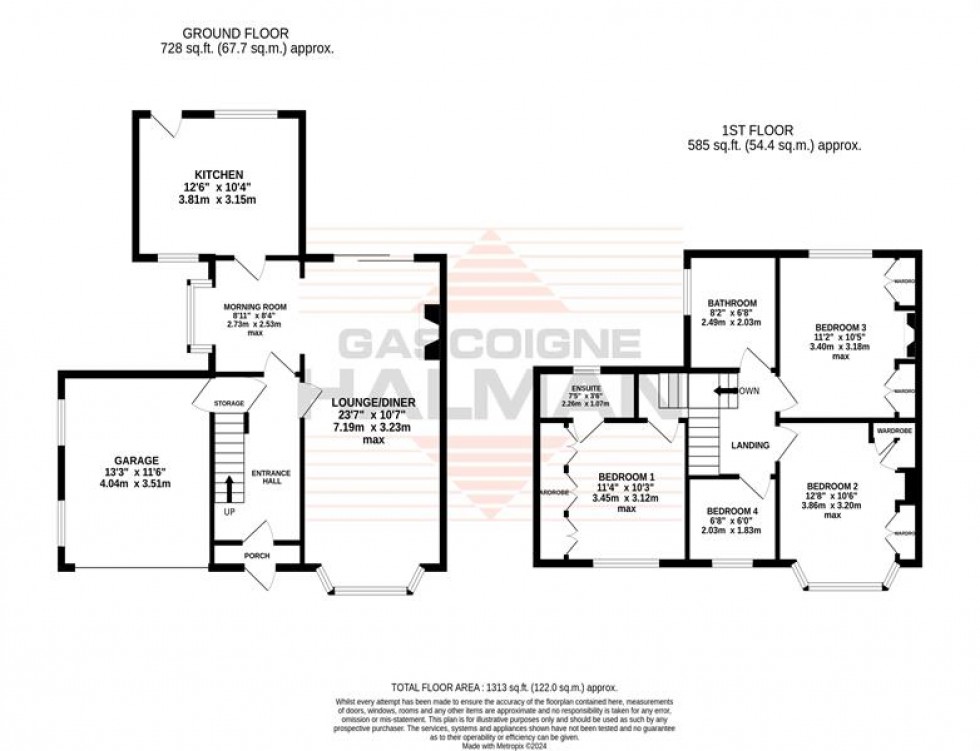 Floorplan for Farley Road, Sale