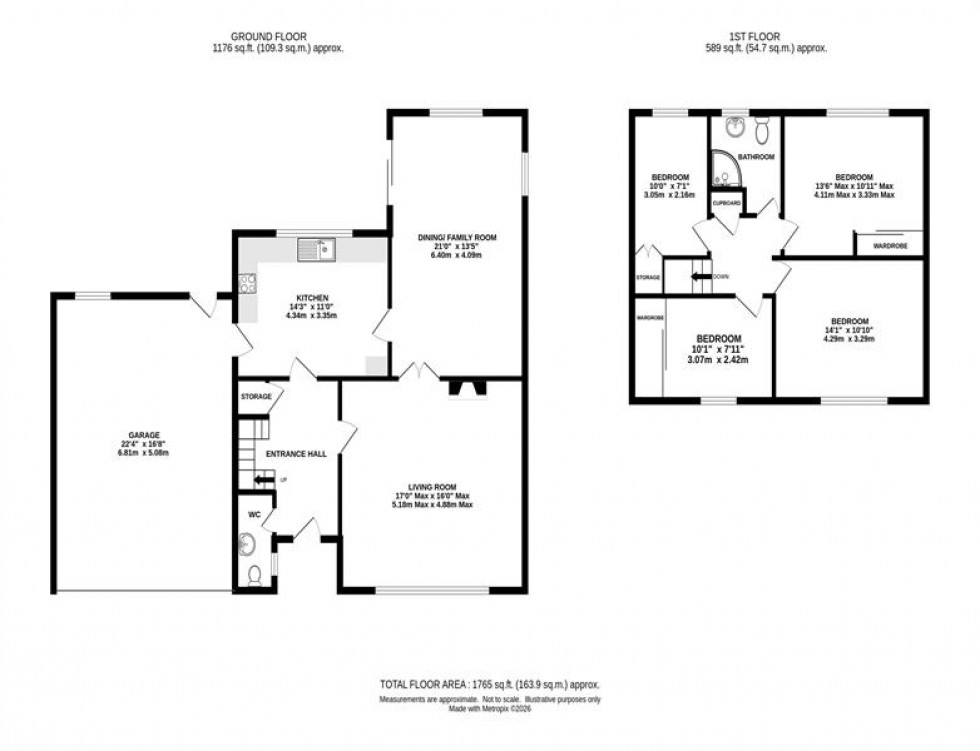 Floorplan for Furness Close, Holmes Chapel