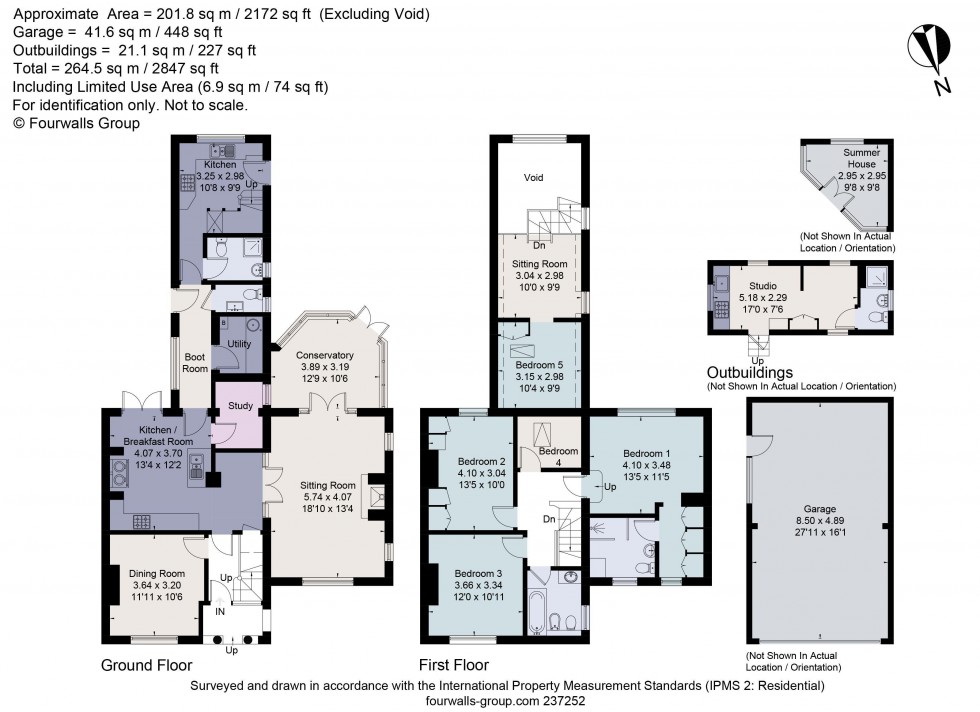 Floorplan for Rookery Cottage, Haughton