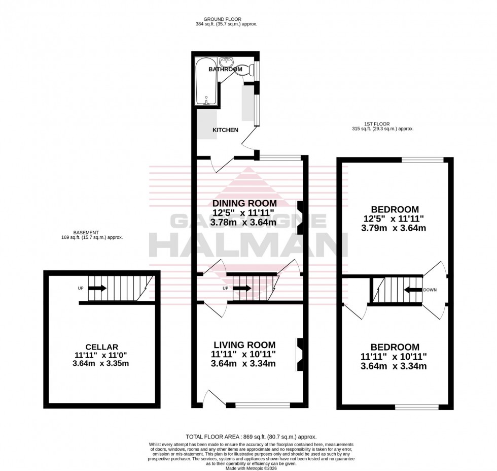 Floorplan for Glanvor Road, Stockport, SK3