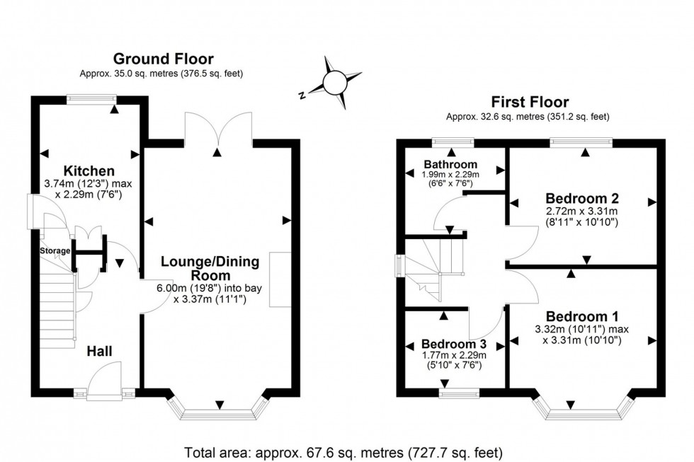 Floorplan for Hill View Avenue, Helsby, WA6