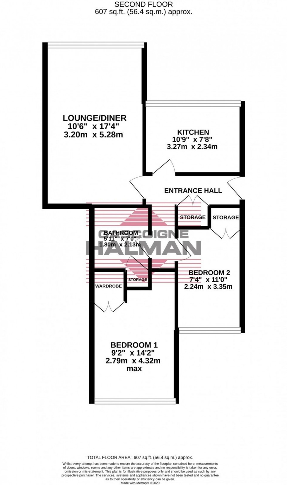 Floorplan for The Avenue, Moss Manor, M33