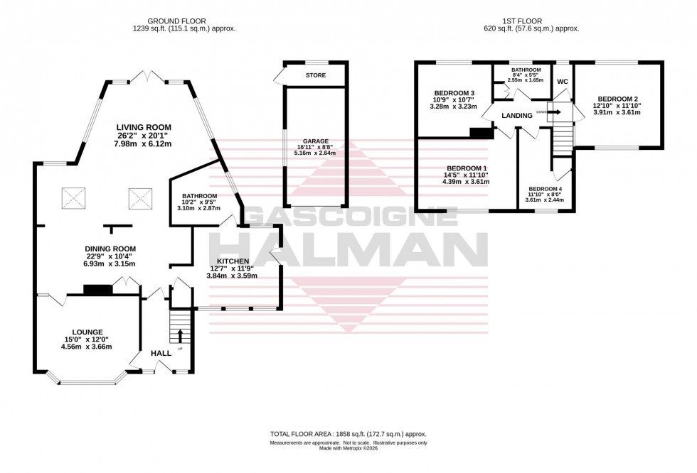 Floorplan for Patch Lane, Bramhall, SK7