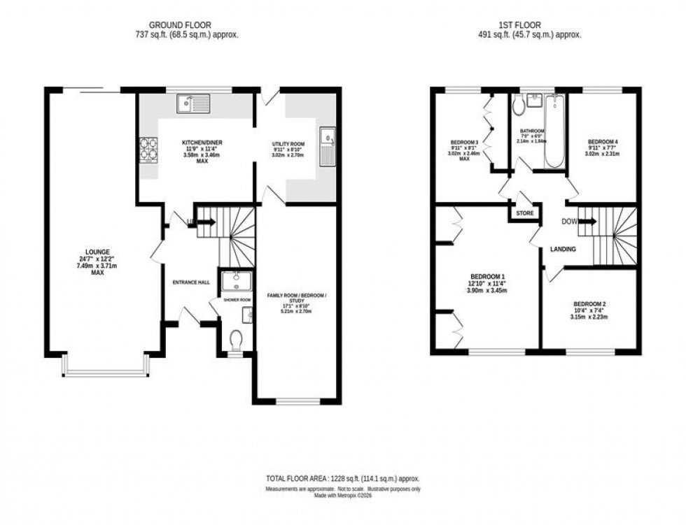 Floorplan for Bluestone Drive, Heaton Mersey