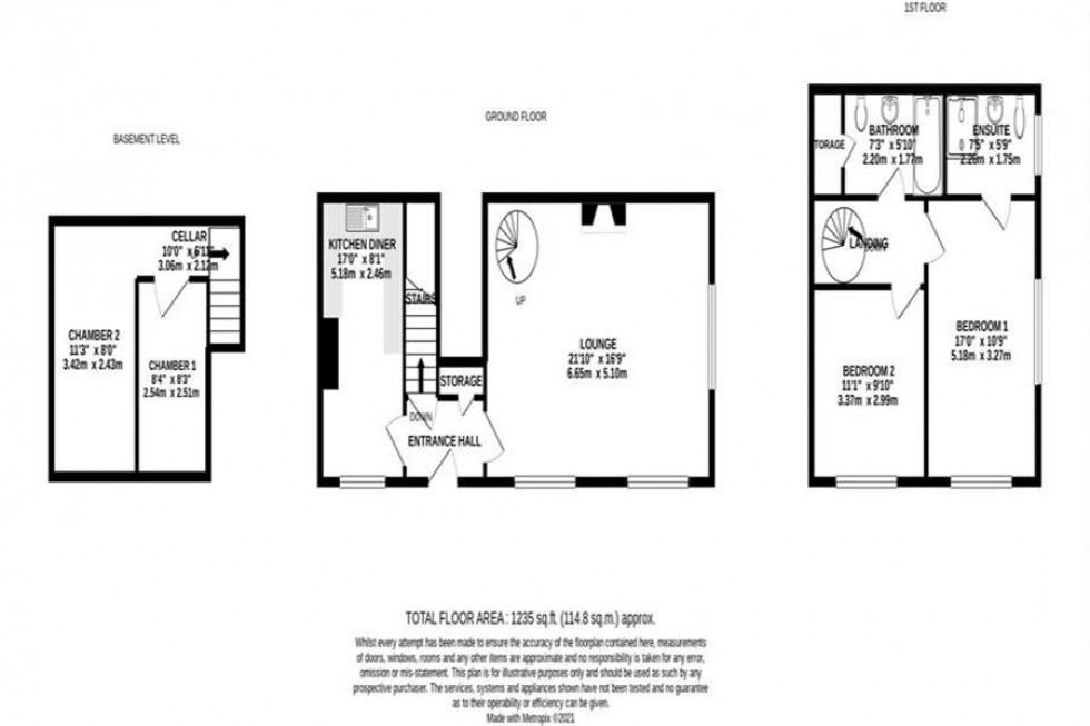 Floorplan for Blandford Drive, Macclesfield