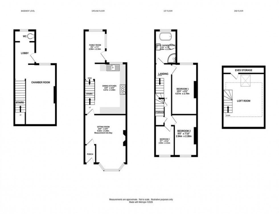 Floorplan for Buxton Road, Furness Vale, High Peak