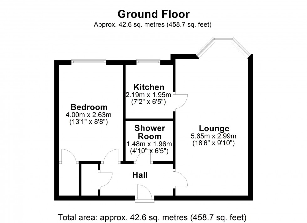 Floorplan for Lincoln Court, Lower Robin Hood Lane, Helsby, Frodsham