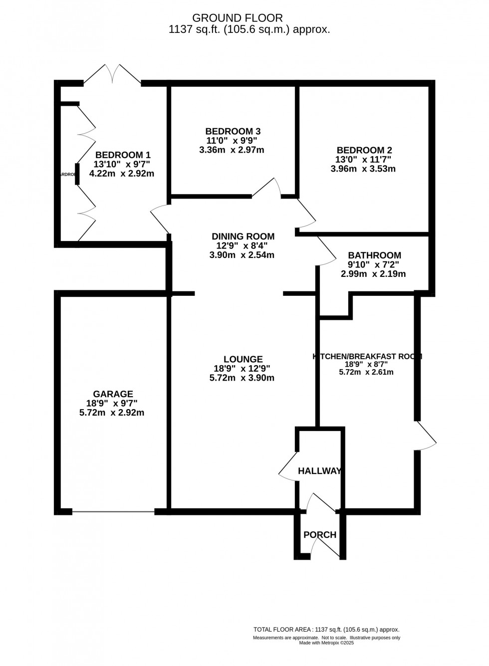 Floorplan for Melrose Crescent, Hale Barns