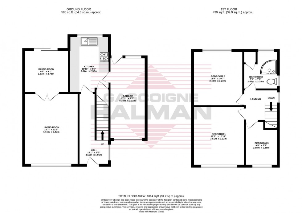 Floorplan for Crantock Drive, Heald Green, SK8