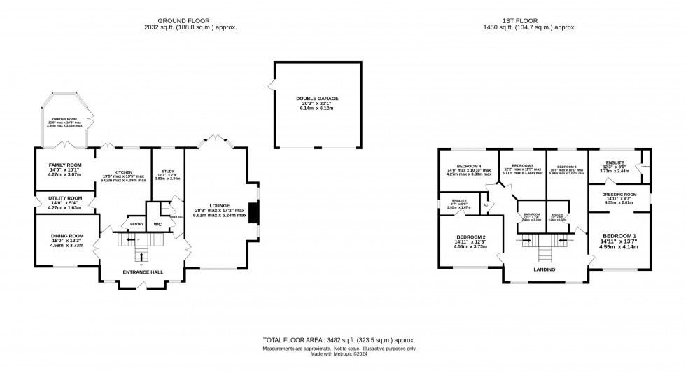 Floorplan for High Warren Close, Appleton, Warrington