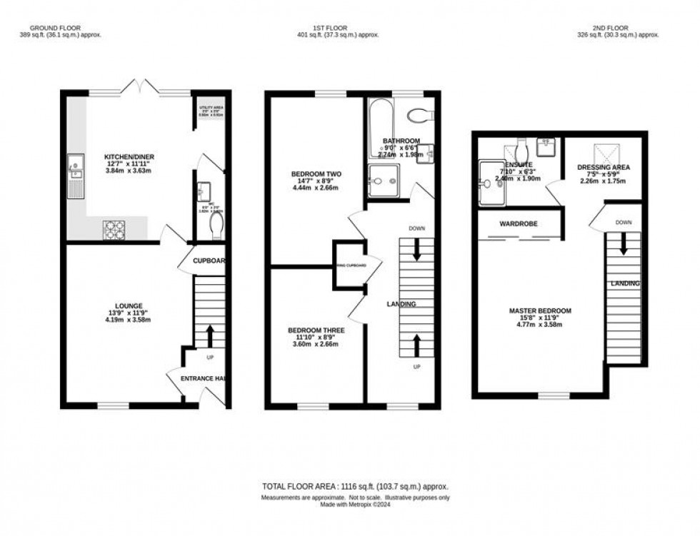Floorplan for Severn Way, Holmes Chapel