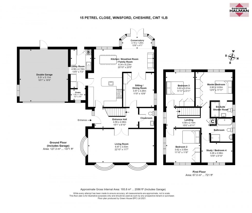 Floorplan for Petrel Close, Winsford