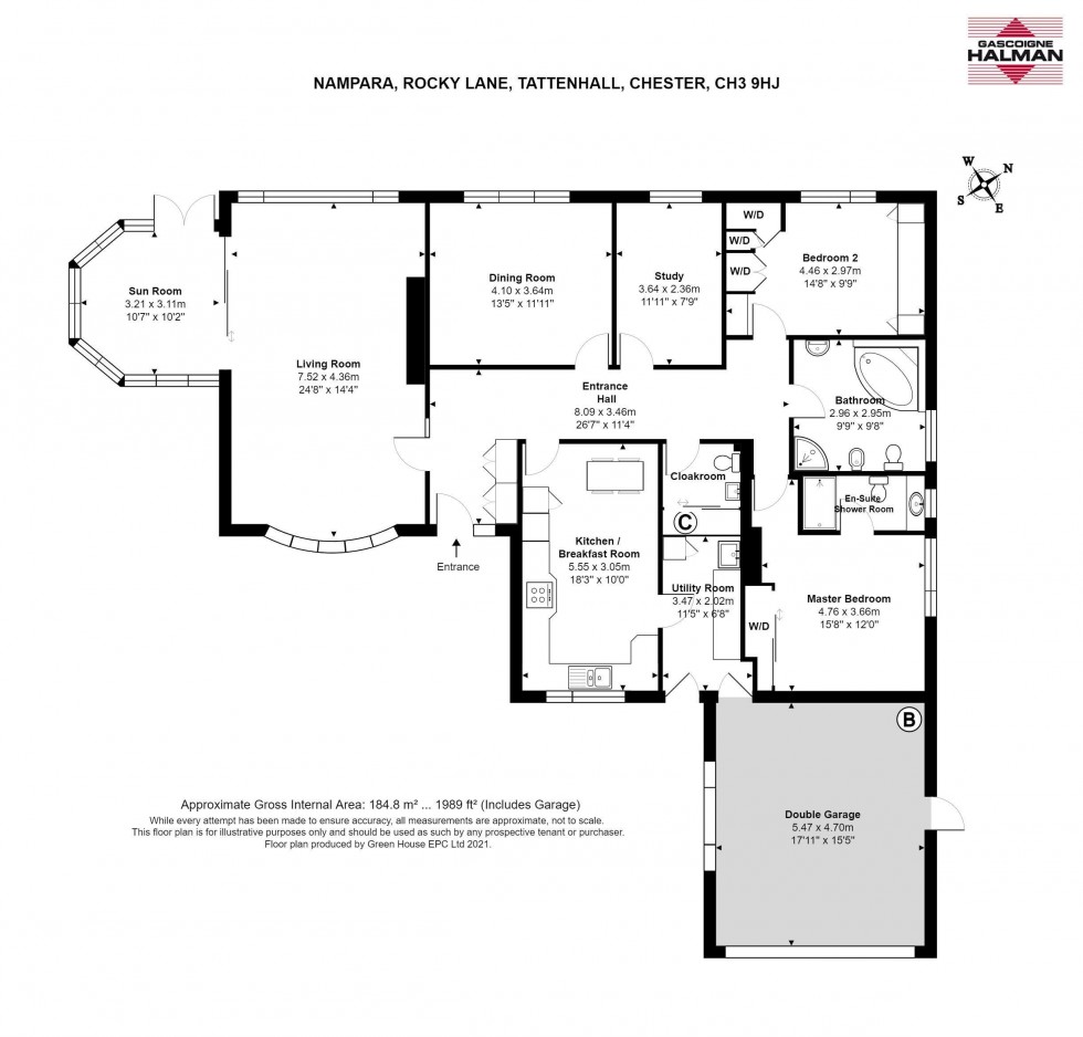 Floorplan for Rocky Lane, Tattenhall, Chester