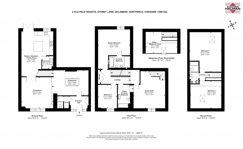 Floorplan for Old Pale Heights, Kelsall, Tarporley
