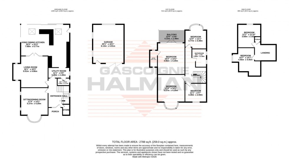 Floorplan for Brooklands Road, Manchester, M23