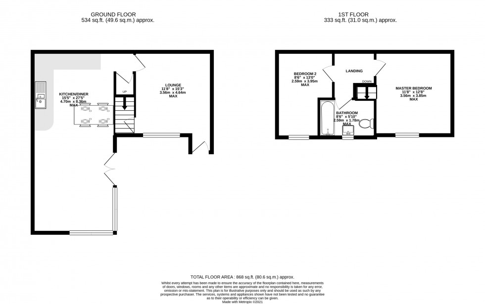 Floorplan for Alma Lane, Wilmslow