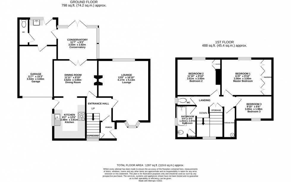 Floorplan for Robin Lane, Chelford