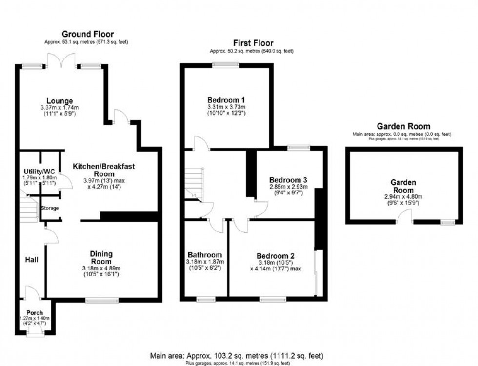 Floorplan for Britannia Gardens, Helsby, Frodsham