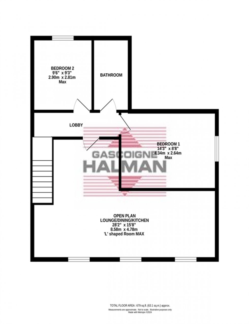 Floorplan for Cecil Street, Dukinfield