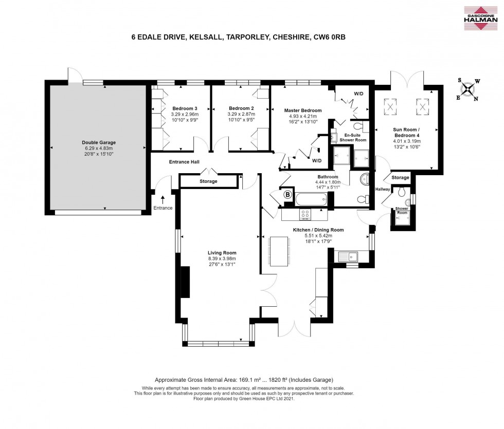 Floorplan for Edale Drive, Kelsall, Tarporley