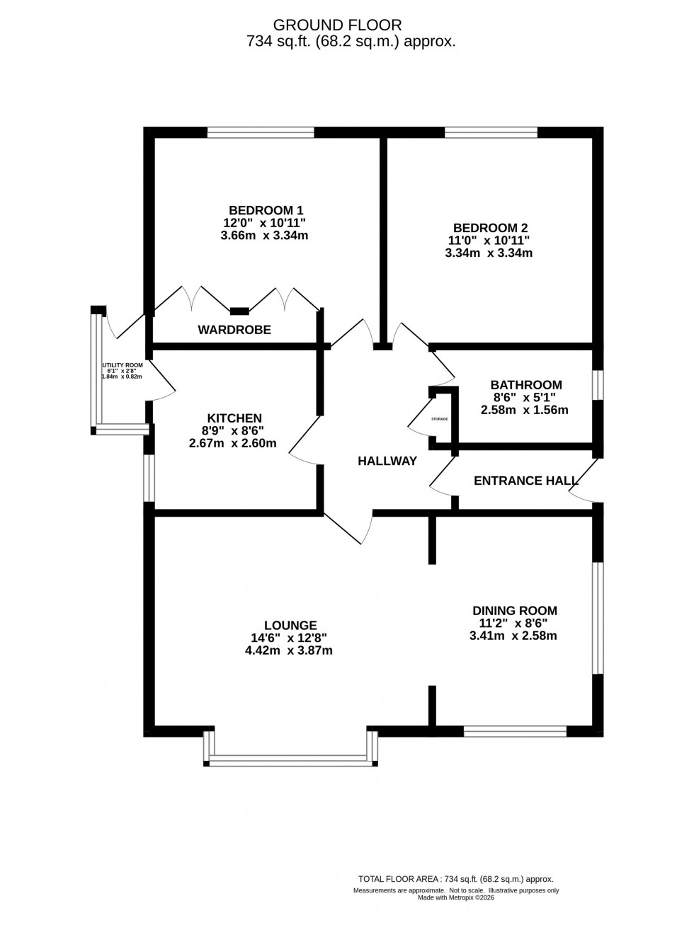 Floorplan for Highcroft Road, Romiley, Stockport