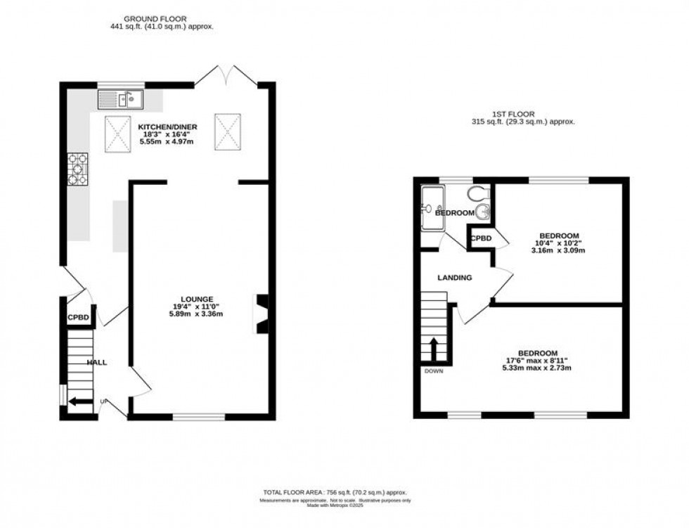 Floorplan for Warmbrook Road, Chapel-En-Le-Frith