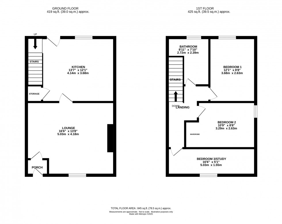 Floorplan for Green Lane, Romiley, Stockport