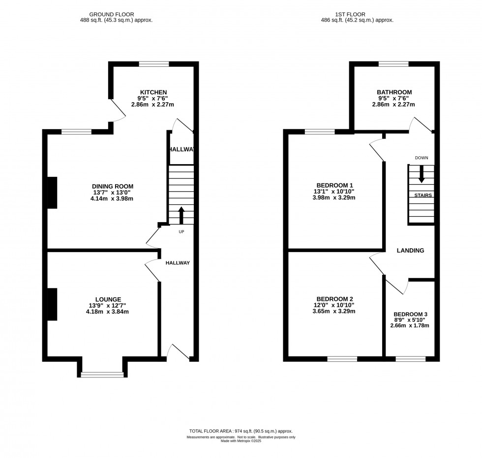 Floorplan for Guywood Lane, Romiley, Stockport