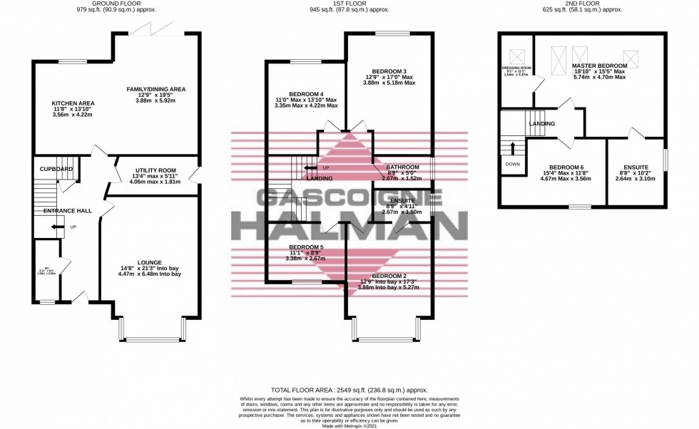 Floorplan for Sandy Lane, Romiley