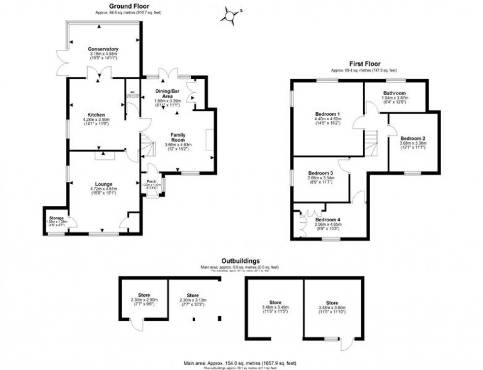 Floorplan for Chester Road, Sutton Weaver