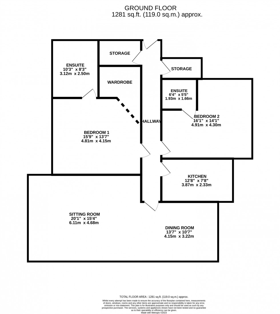 Floorplan for The Firs, Wilmslow