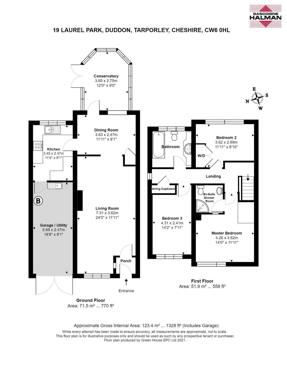 Floorplan for Laurel Park, Duddon, Tarporley