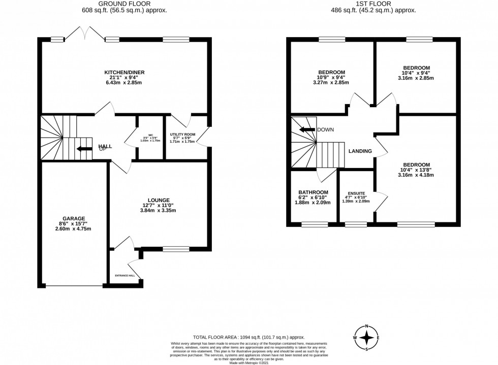 Floorplan for Atkinson Drive, Macclesfield