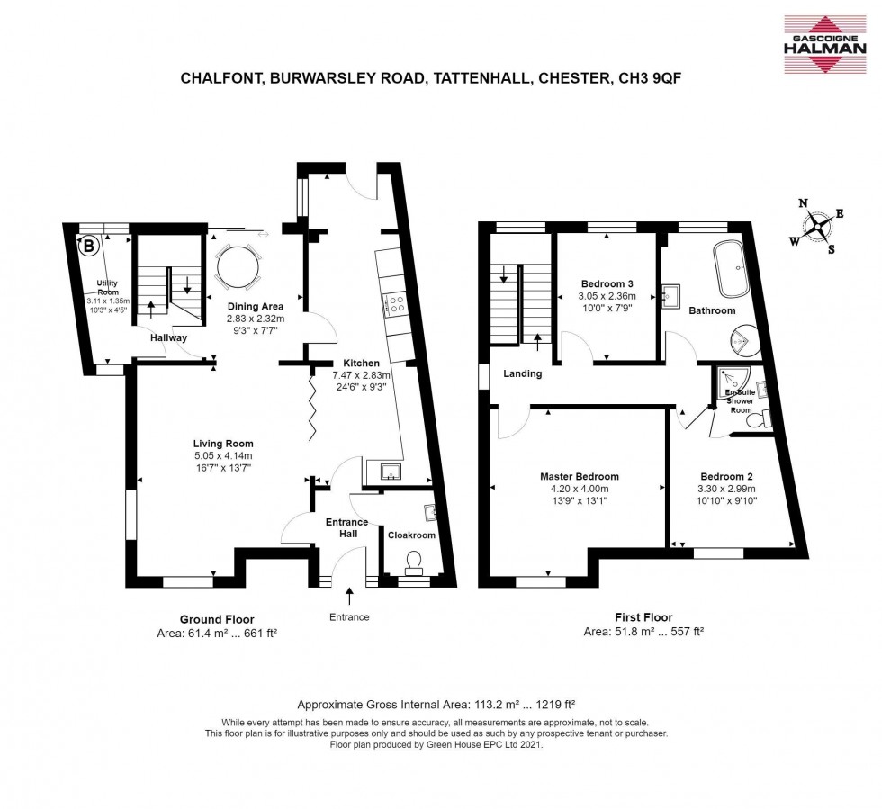 Floorplan for Burwardsley Road, Tattenhall