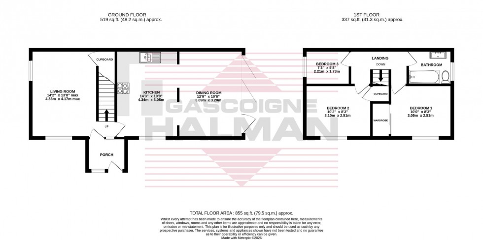 Floorplan for Cuthbert Road, Cheadle, SK8