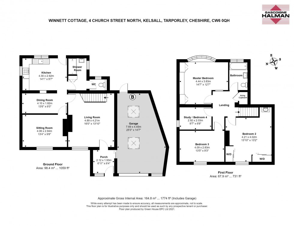 Floorplan for Church Street North, Kelsall