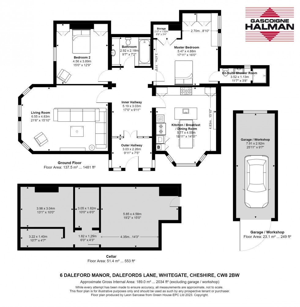 Floorplan for Daleford Manor, Dalefords Lane, Whitegate
