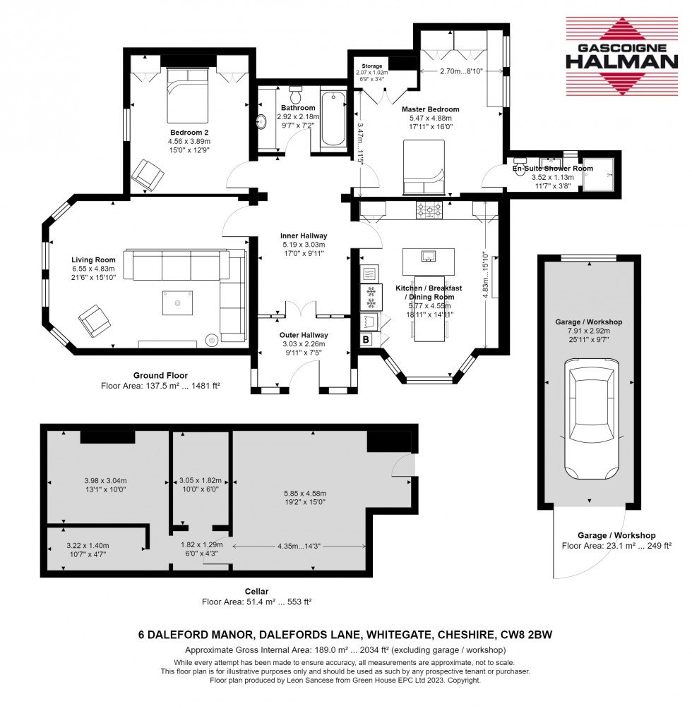 Floorplan for Daleford Manor, Dalefords Lane, Whitegate