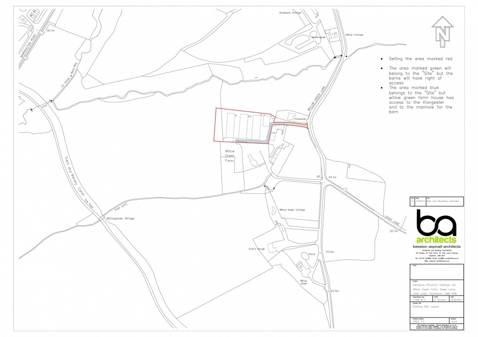 Floorplan for Willow Green Lane, Little Leigh, Northwich