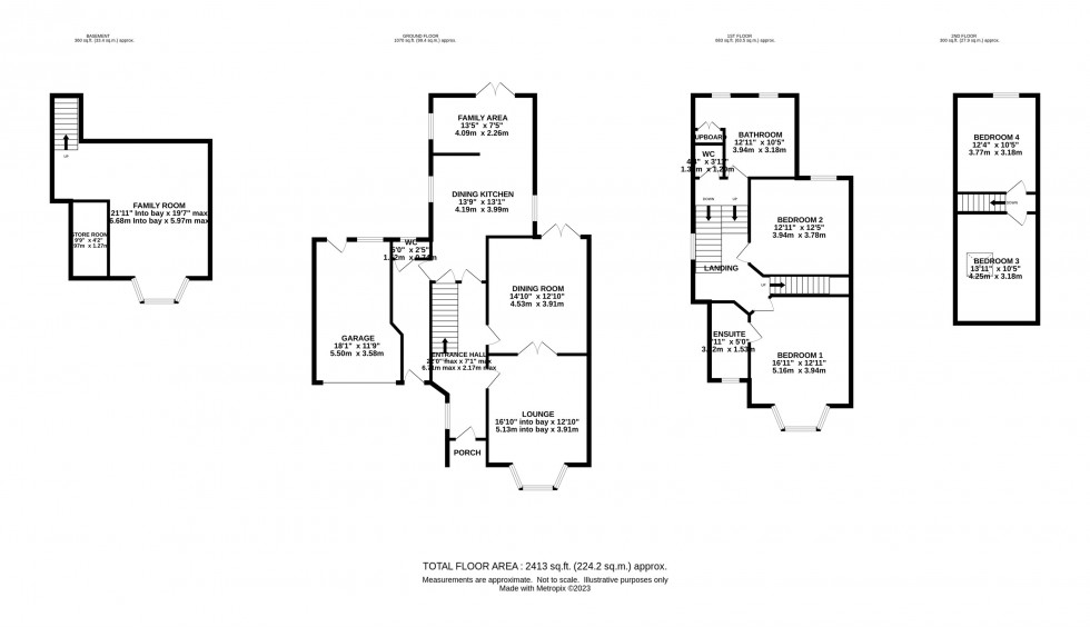Floorplan for Trafford Road, Alderley Edge