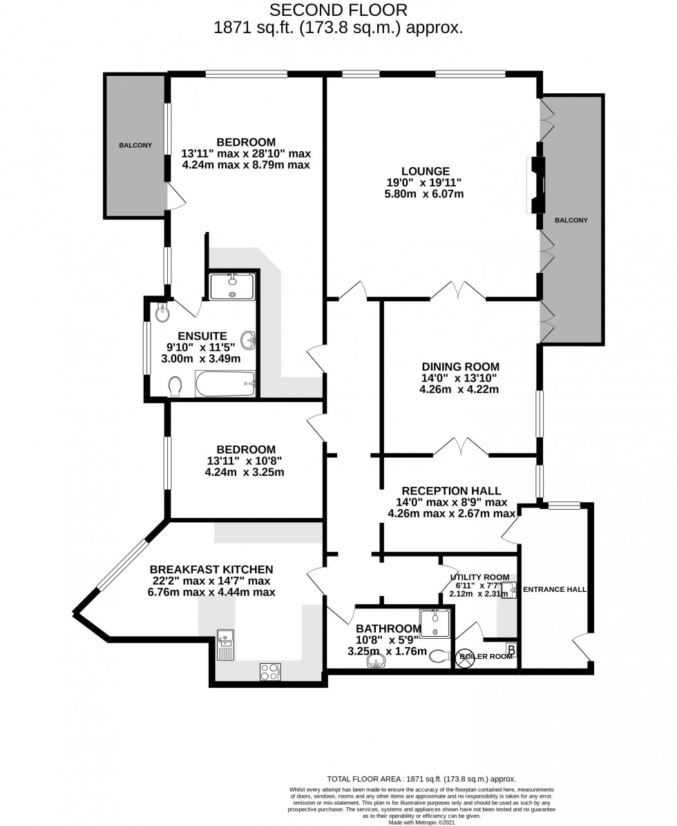 Floorplan for Park Road, Bowdon