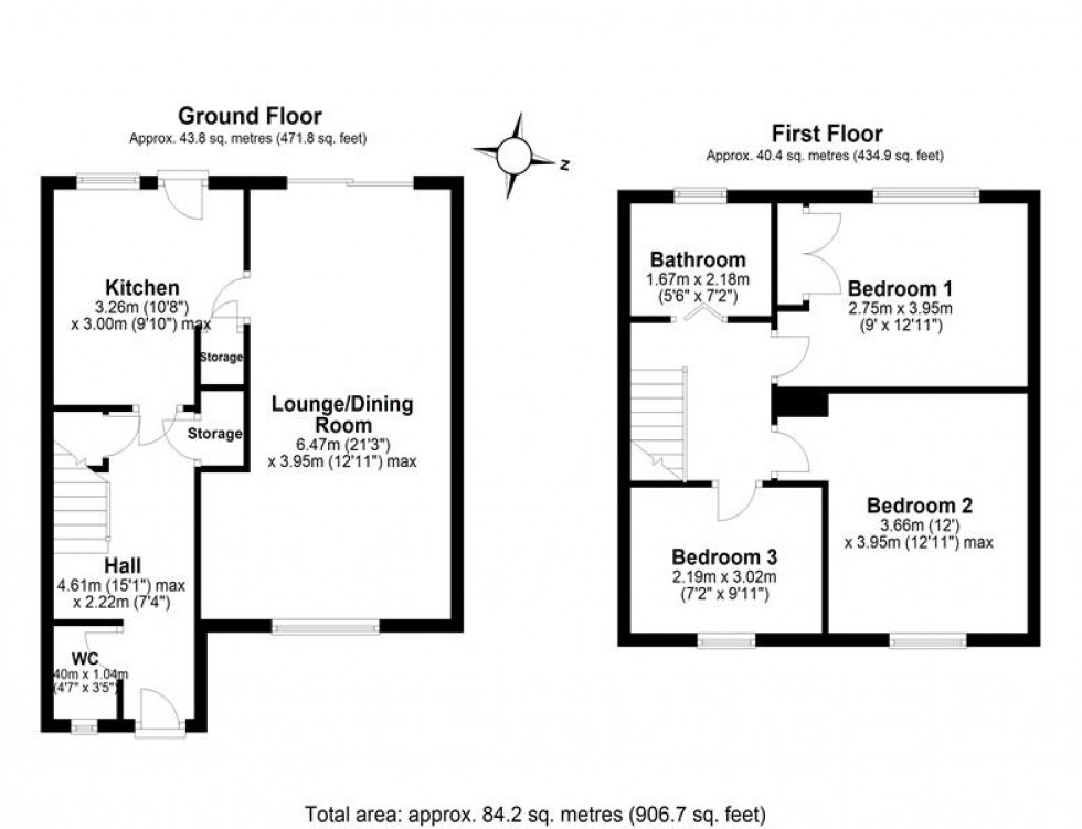 Floorplan for Ship Street, Frodsham