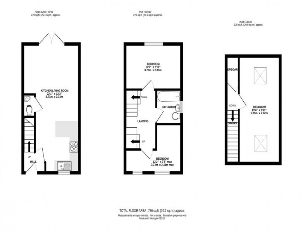 Floorplan for Woodlark Close, Buxton
