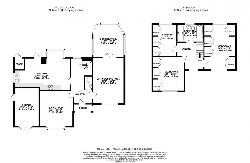 Floorplan for Thorngrove Road, Wilmslow