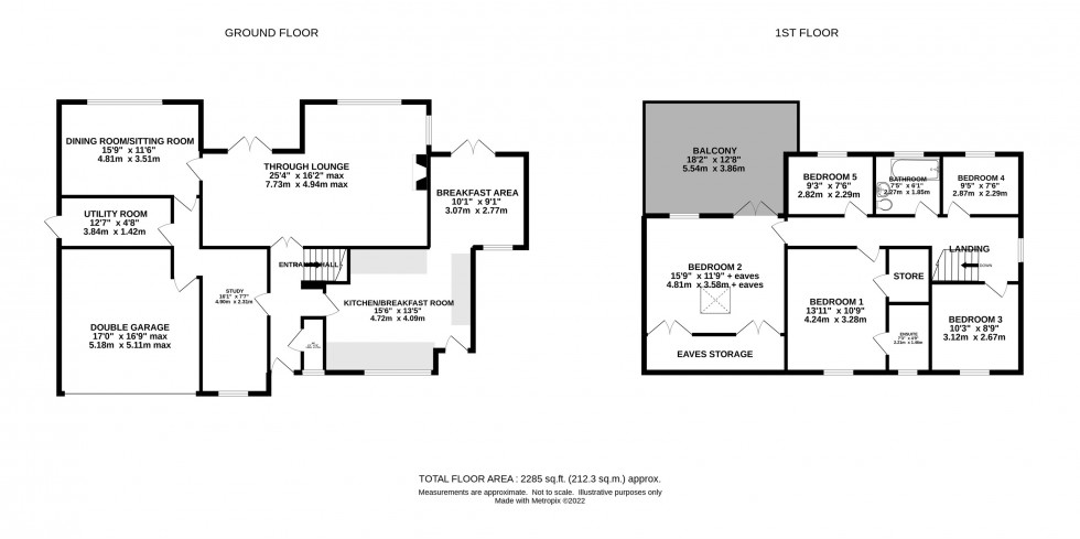 Floorplan for South Acre Drive, Macclesfield
